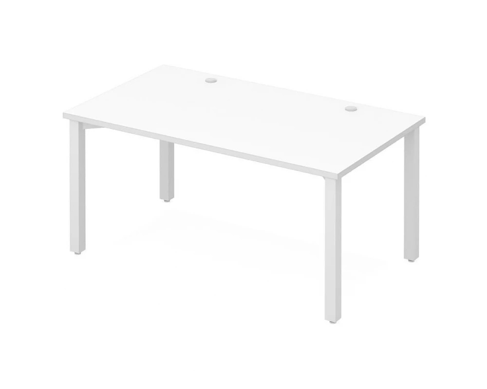 Стол офисный рабочий на металлических опорах ПК-ЭКС-СТ140Х80/МК/Б-В1 Эксперт