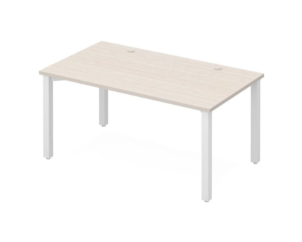 Стол офисный рабочий на металлических опорах ПК-ЭКС-СТ140Х80/МК/Б-В1 Эксперт