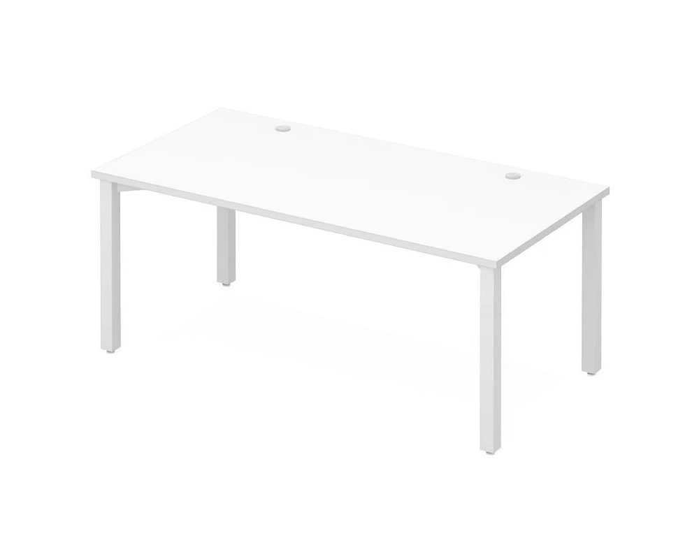 Стол офисный рабочий на металлических опорах ПК-ЭКС-СТ160Х80/МК/Б-В1 Эксперт