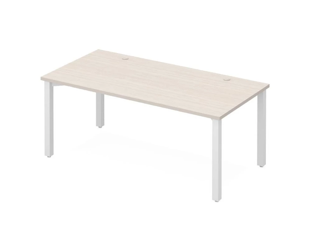 Стол офисный рабочий на металлических опорах ПК-ЭКС-СТ160Х80/МК/Б-В1 Эксперт