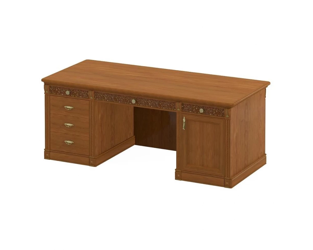 Стол руководителя двухтумбовый ПК-МР-СТР200Х90/2Т-В3 Марсель