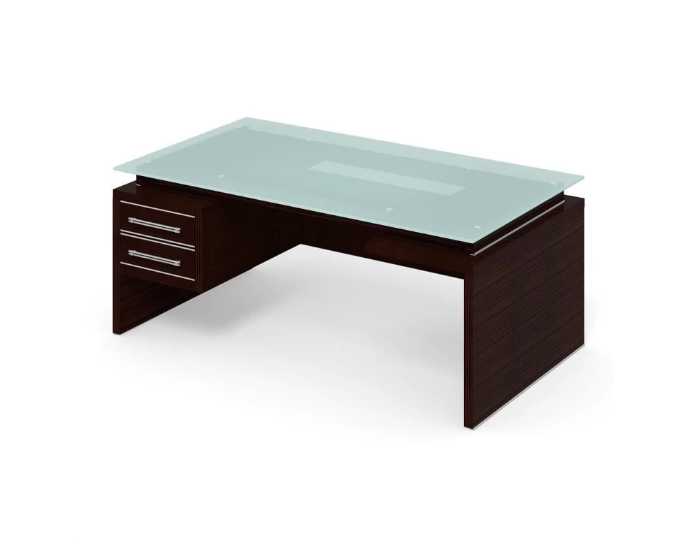 Стол руководителя ПК-ДПК-СТ200Х100СМ/ПТ-В6 Дипломат-кристалл