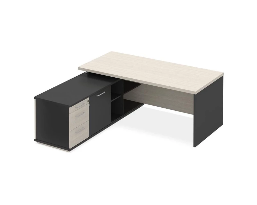 Стол руководителя ПК-СЕ-СТ190Х190Л/Д-В2 Сенатор