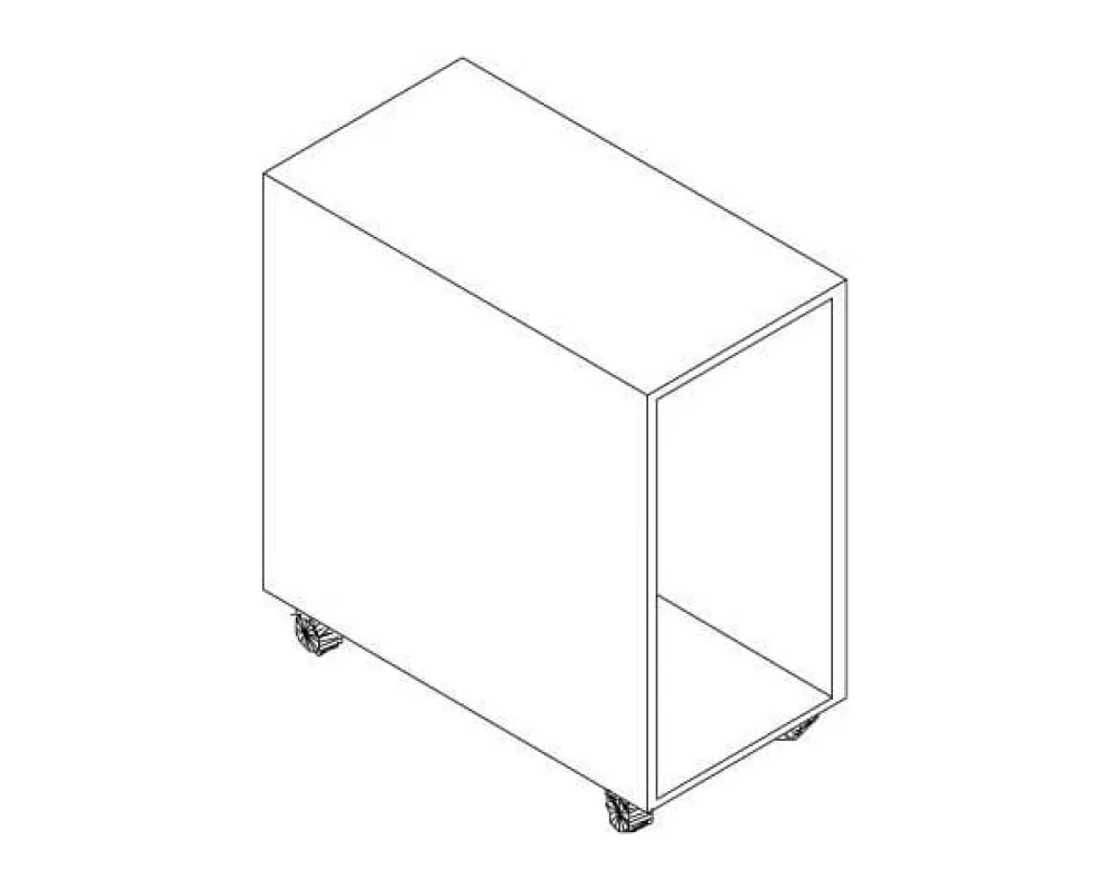 Тумба мобильная (ДСП) под системный блок ПК-ТФ-ТМС32Х58-В1 Технофорвард