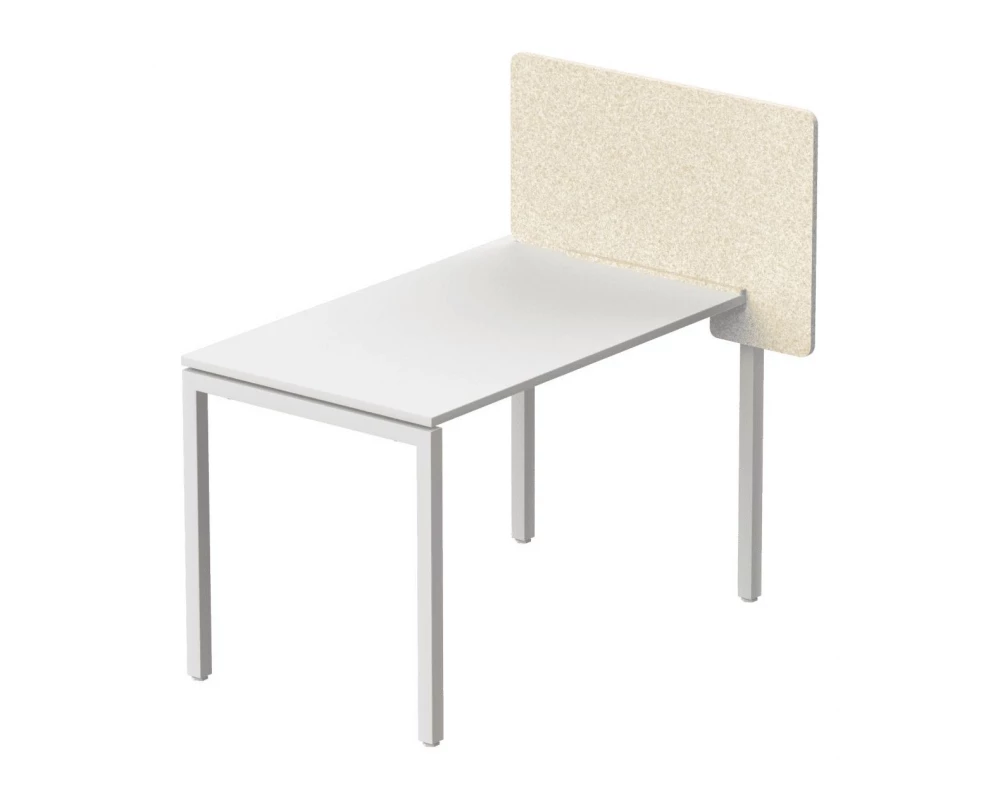 Экран боковой для столешниц толщиной 22 мм, без декора 75х6х50 Forest Office Лебединый пух