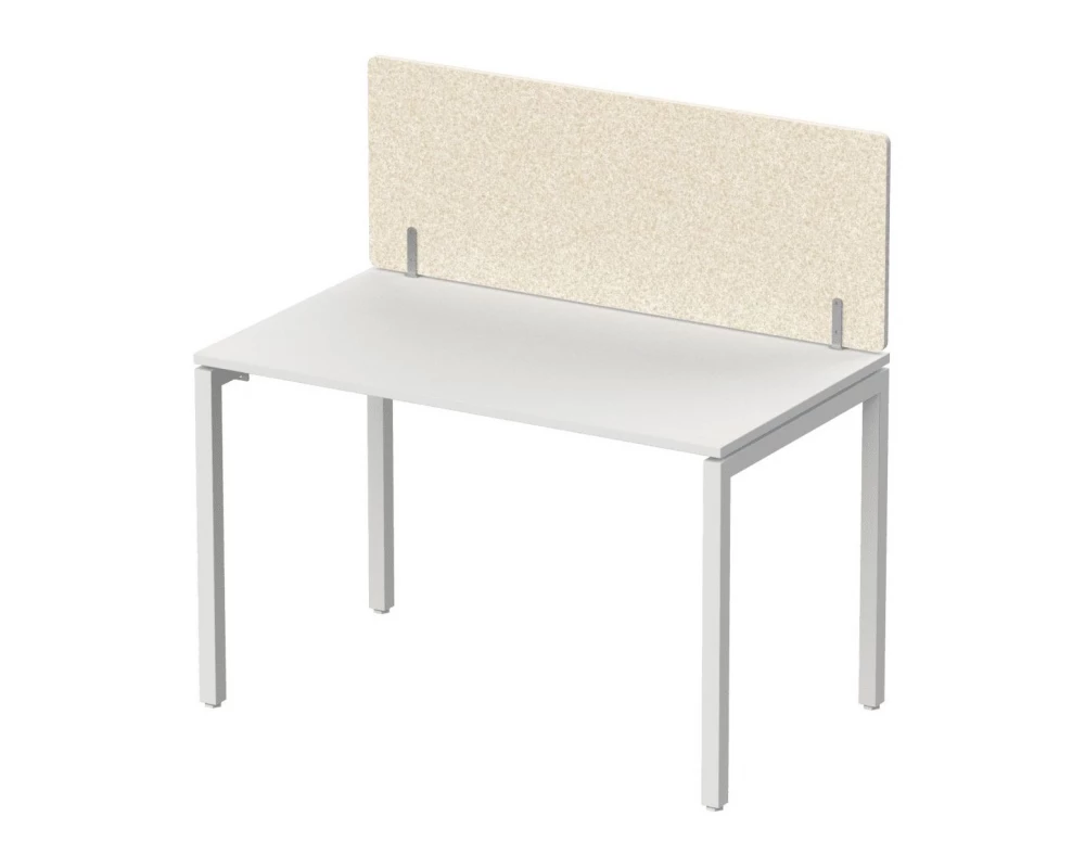 Экран фронтальный / боковой, без декора, без фурнитуры 100х1,2х40 Forest Office Лебединый пух