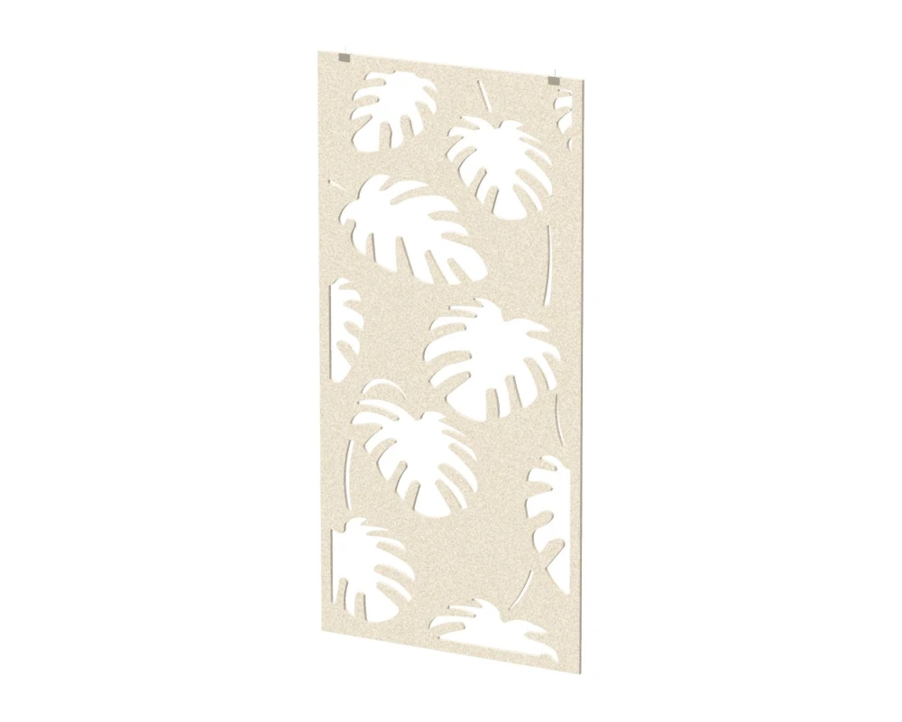 Перегородка с декором "Пальмы" 120х1,2х240 Forest Office Лебединый пух