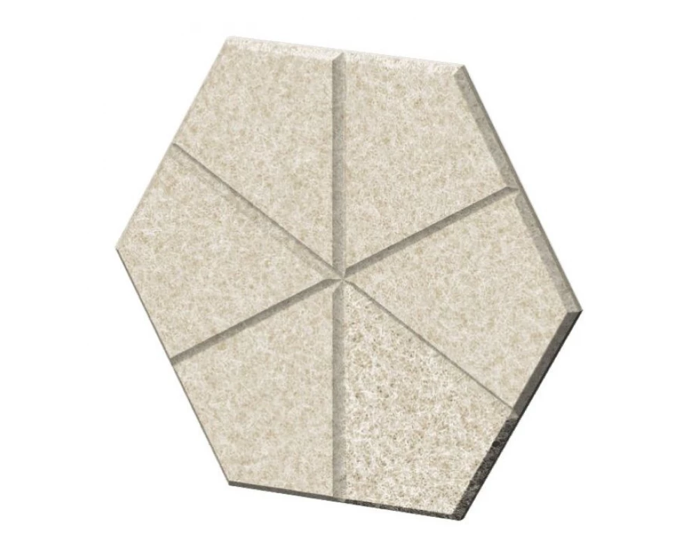 Настенная плитка шестигранная симитацией швов 35х30х1,2 Forest Office Лебединый пух