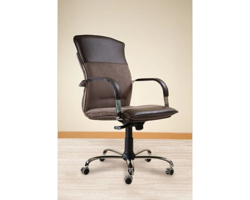 Кресло БЕРЛИН Д, комб, хром