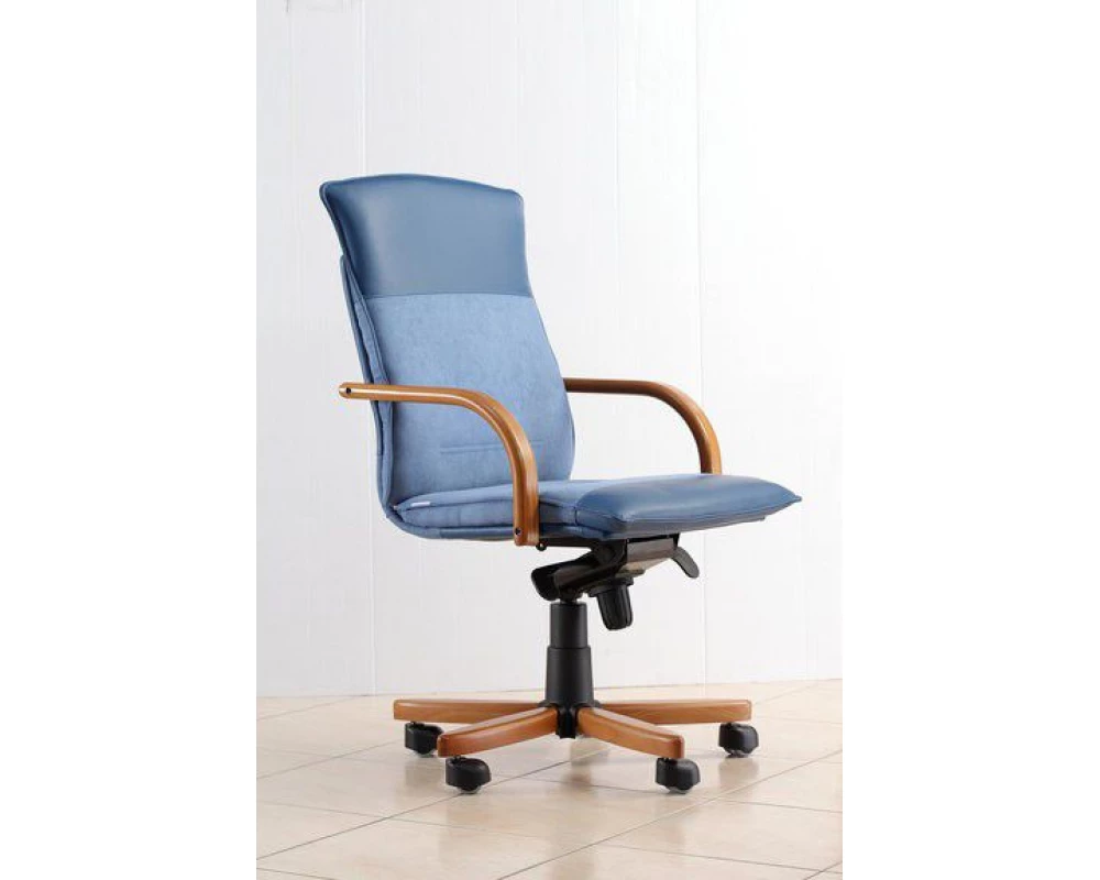 Кресло БЕРЛИН Д, комб, дерево