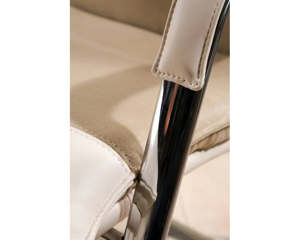 Кресло БЕРЛИН В, комб, хром