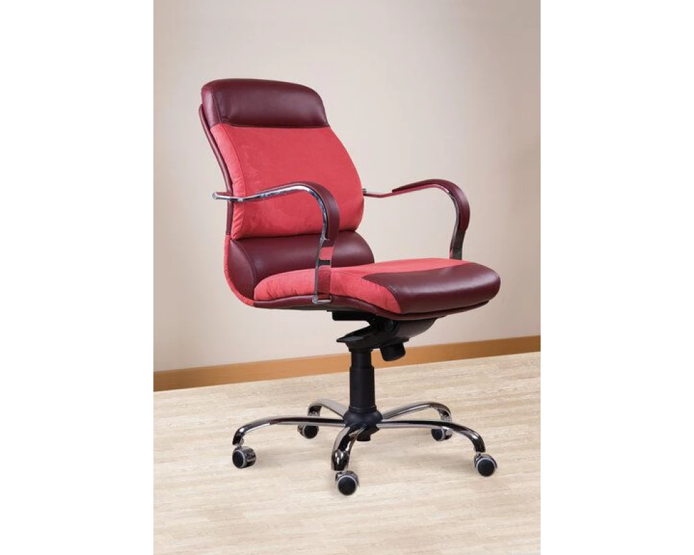 Кресло КОМФОРТ Д, комб, хром