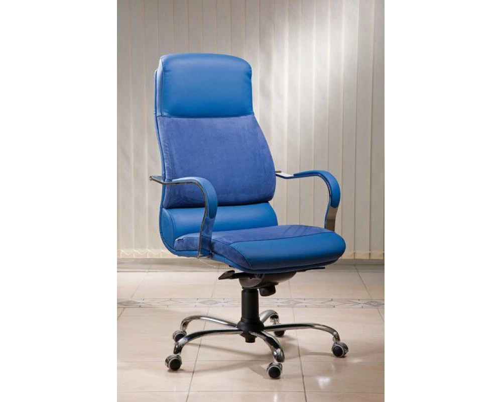 Кресло КОМФОРТ П, комб, хром