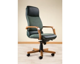 Кресло КОМФОРТ П, комб, дерево images