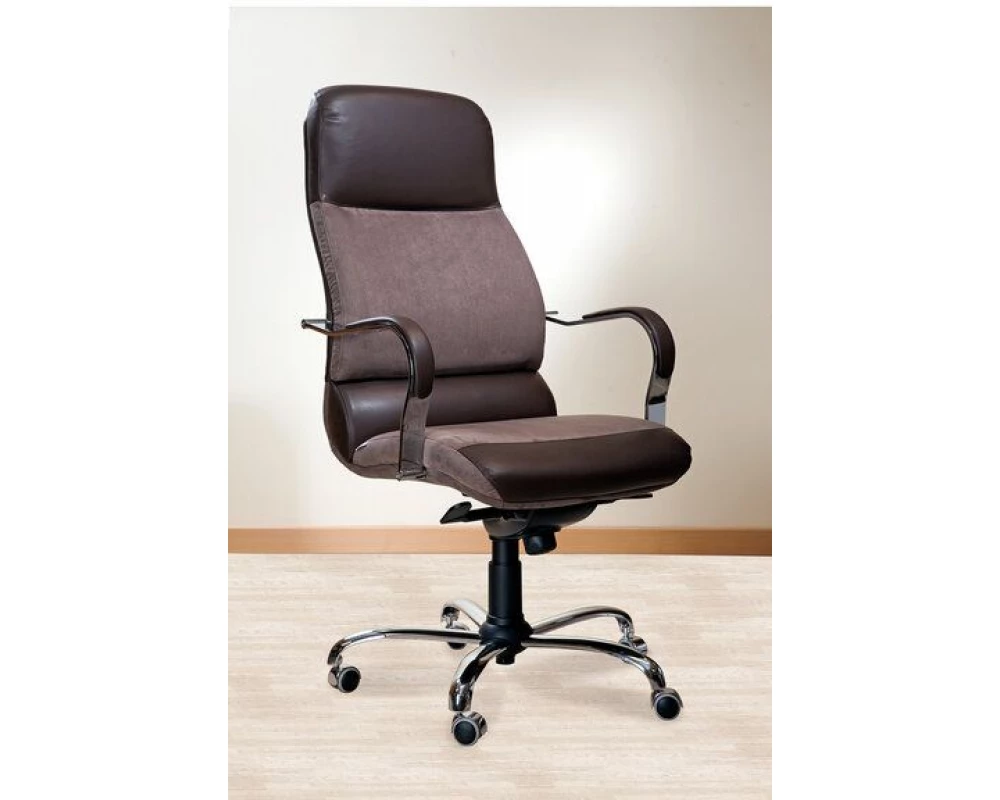 Кресло КОМФОРТ П, комб, хром