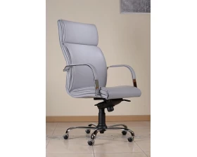 Кресло ЛОНДОН П, кожа, хром images