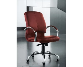 Кресло МАРА Д, кожа, хром images