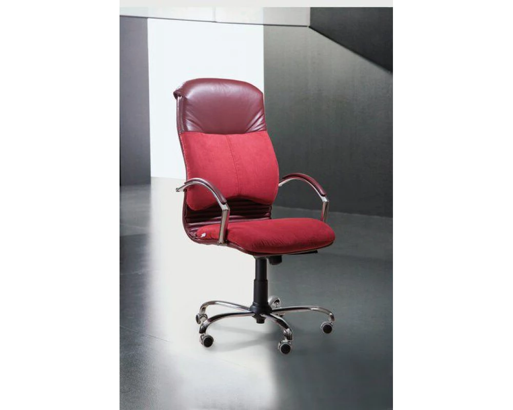 Кресло МАРА П, комб, хром