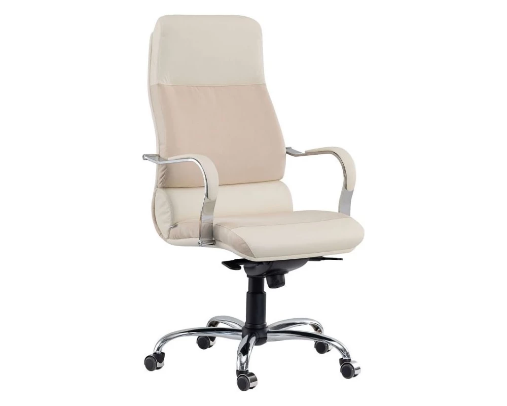 Кресло КОМФОРТ П, комб, хром