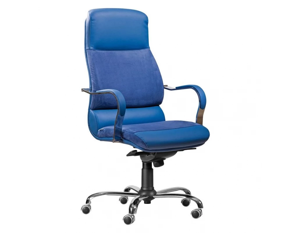 Кресло КОМФОРТ П, комб, хром