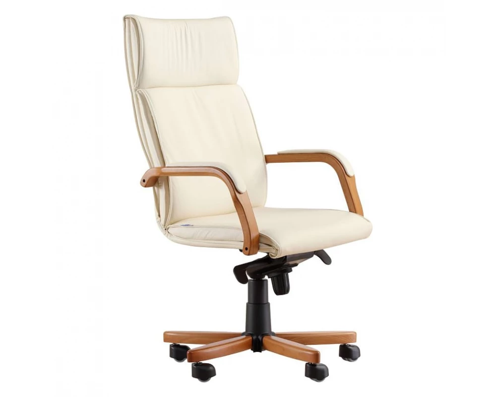 Кресло ЛОНДОН П, кожа, дерево