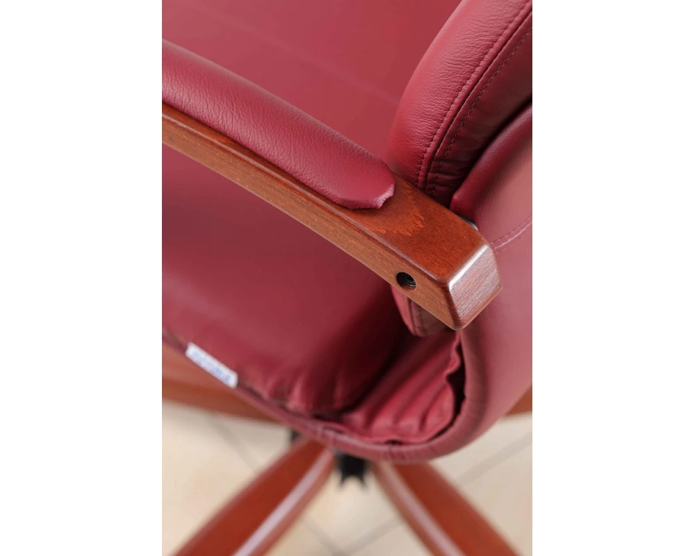 Кресло МАРА П, кожа, дерево