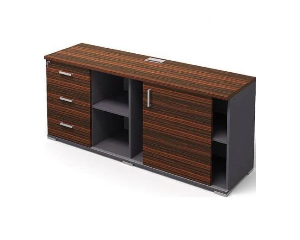 Тумба 3х секционная с раздвижной дверью L160xS52xH63 Venezia