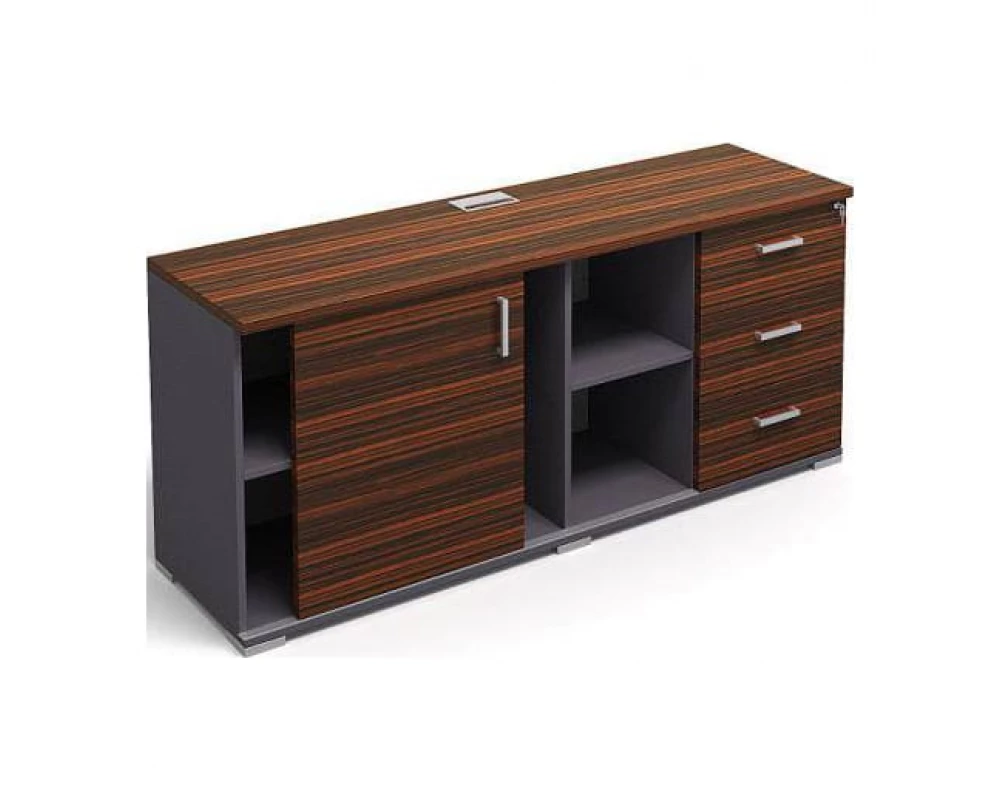 Тумба 3х секционная с раздвижной дверью L160xS52xH63 Venezia