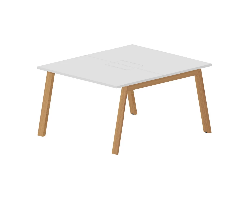 Стол bench отдельный 120х140х75 (меламиновые аутлеты) Artwood Белый/Бук