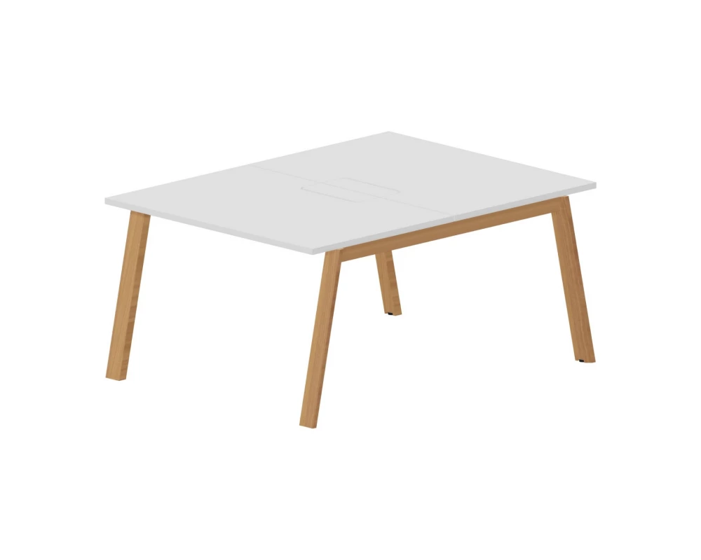 Стол bench отдельный 120х160х75 (меламиновые аутлеты) Artwood Белый/Бук