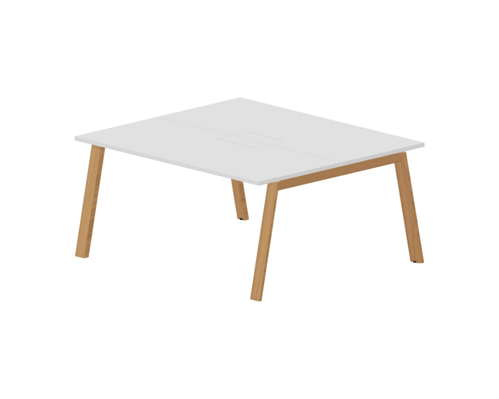 Стол bench отдельный 160х140х75 (меламиновые аутлеты) Artwood Белый/Бук