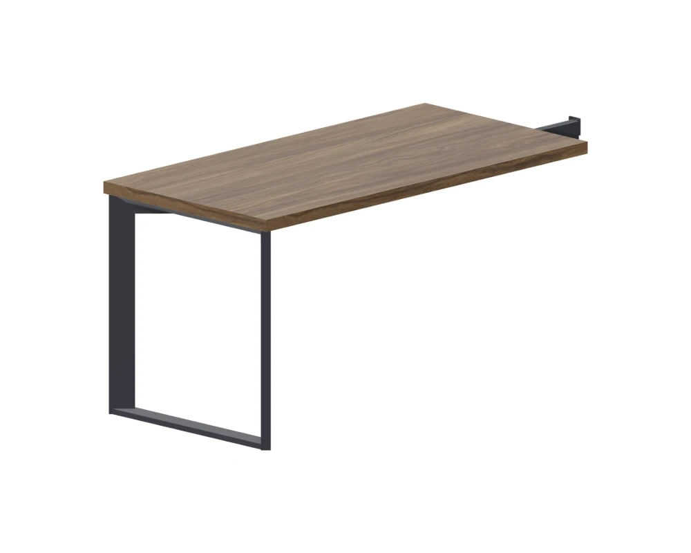 Брифинг-приставка 140х70х74 Фортум / Fortum Орех/Антрацит