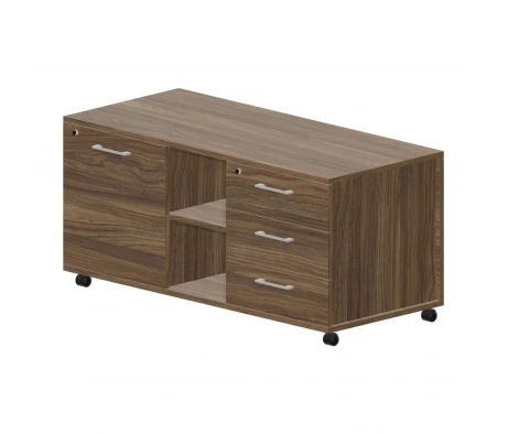 Тумба мобильная сервисная правая (3 секции, ручки алюминий) 120x53x57 GDB