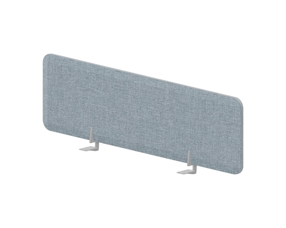 Экран фронтальный (алюм. кант) 138x39,2 для стола ш.138см Pinable Design Бледно-синий/Алюминий