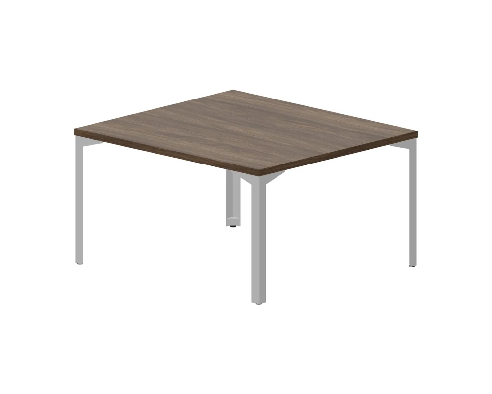 Стол для совещаний 140х126х76см (толщина столешницы 3,8см) Рэй Митин / Ray Meeting Орех/Алюминий