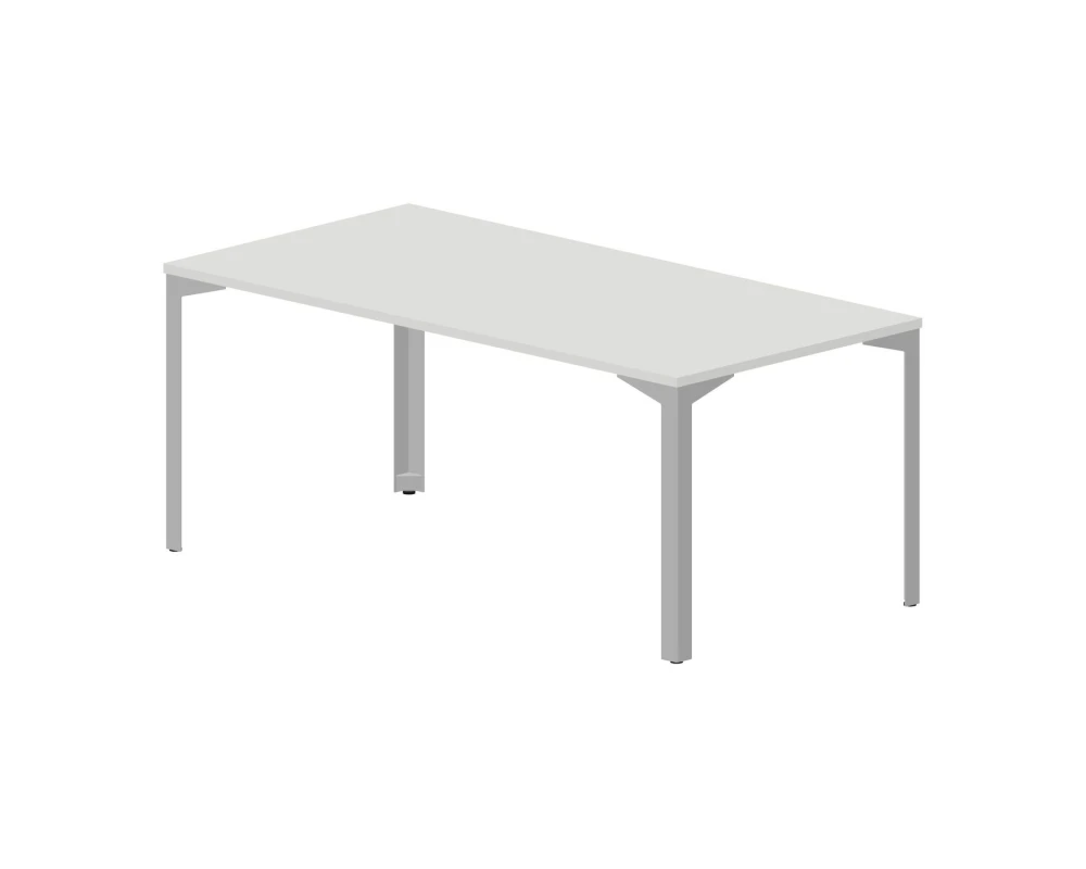 Стол для совещаний 180х90х75см (толщина столешницы 2,5см) Рэй Митин / Ray Meeting Белый/Алюминий