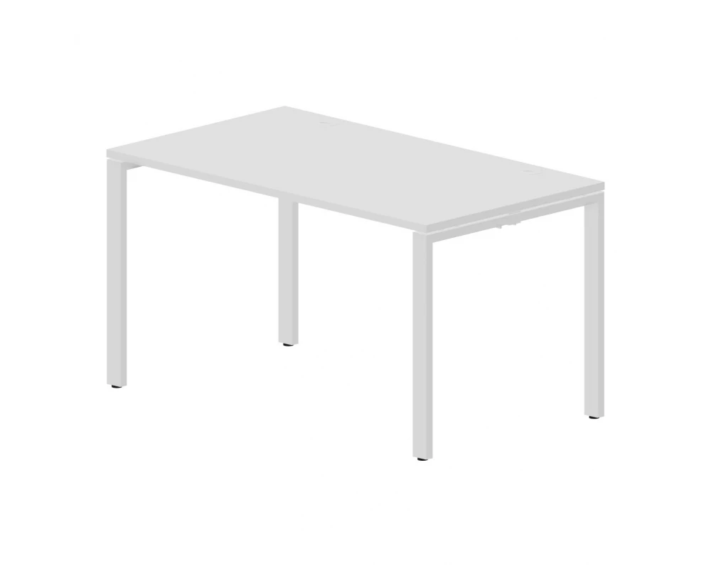 Стол письменный 1380х780х750 (2 громмета) Strike Белый/Белый