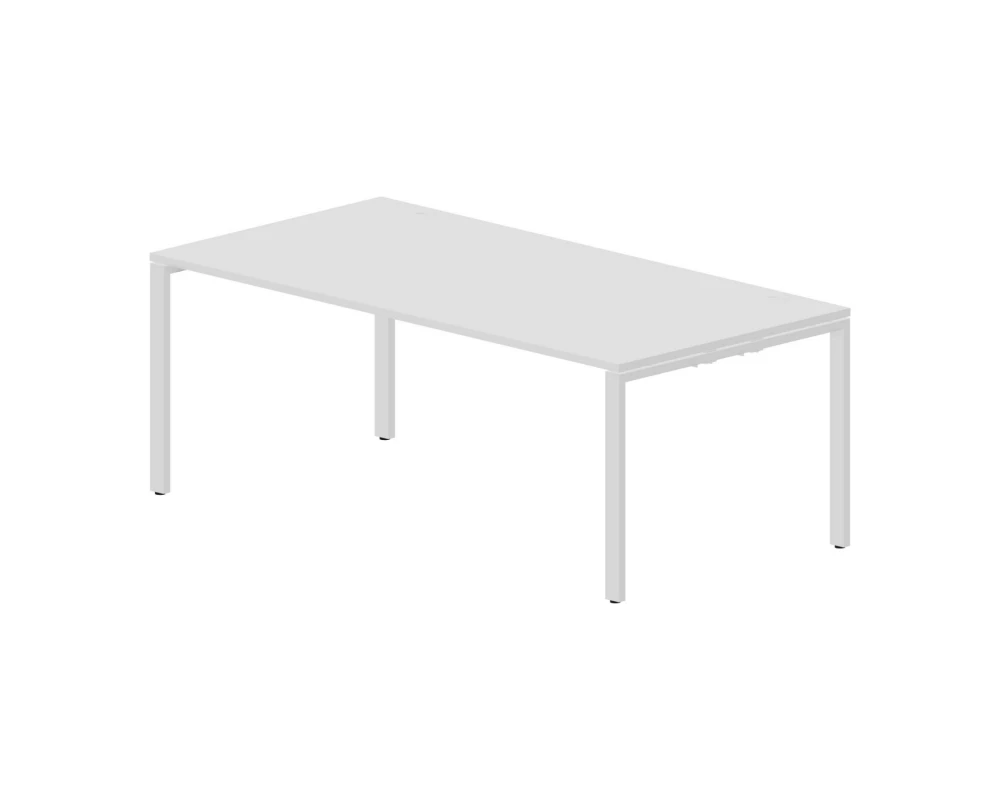 Стол письменный 2000х1000х750 (2 громмета) Strike Белый/Белый