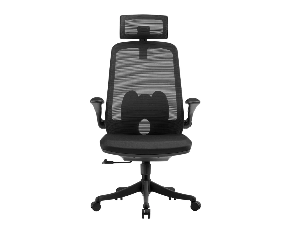 Кресло VIKING-81 MA22 Сетка/Ткань, Черный