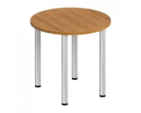 Стол для переговоров круглый на хромированных опорах ФР 185 Formula images