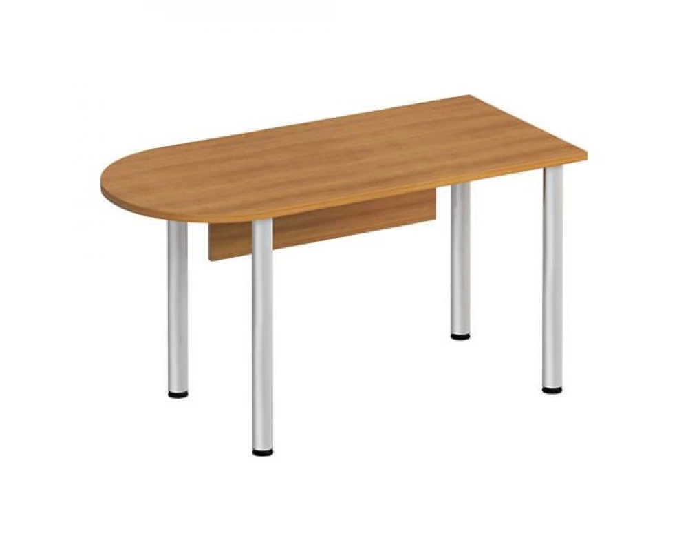 Стол письменный полукруглый на хромированных опорах МХ с экраном ДСП ФР 2111 Formula