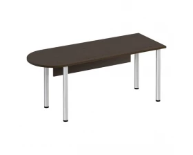 Стол письменный полукруглый на хромированных опорах МХ с экраном ДСП ФР 2113 Formula images