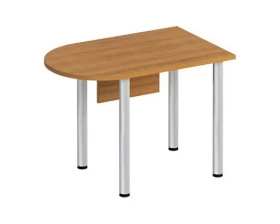 Стол письменный полукруглый на хромированных опорах МХ с экраном ДСП ФР 2114 Formula images