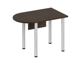 Стол письменный полукруглый на хромированных опорах МХ с экраном ДСП ФР 2114 Formula images