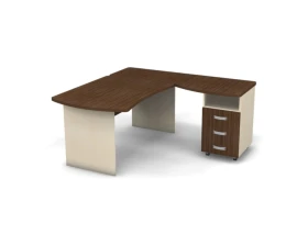 Рабочее место с тумбой правое 160x160x74 Berlin images