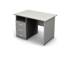 Стол с тумбой с замком левый 110x68x73 Uno images