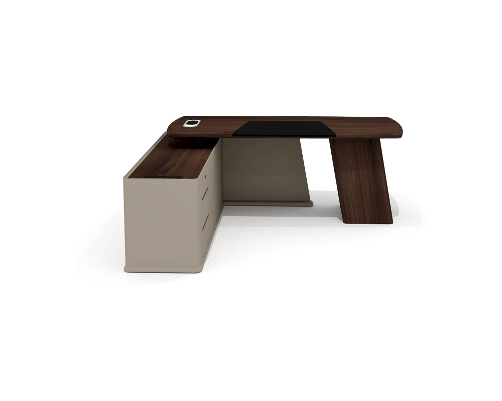 Стол руководителя с опорной тумбой левый AS-20.1L Астон / Aston (ms)