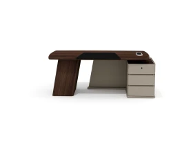 Стол руководителя с опорной тумбой правый AS-20R Астон / Aston (ms) images