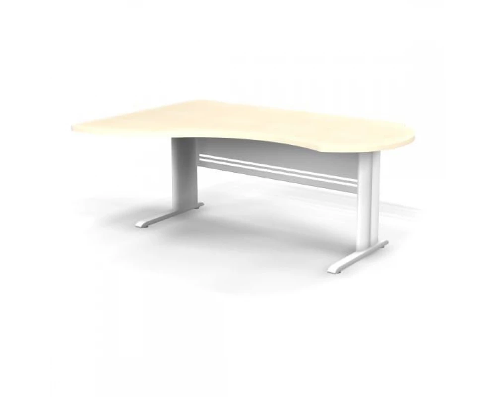 Стол асимметричный левый на L образном каркасе 180x120x74 Berlin