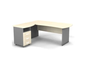 Рабочее место с тумбой левое 180x160x74 Berlin images